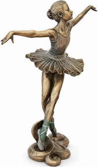 BALLERINA FIGUR. Billig dekoration til hjemmet i form smuk bronzefigur