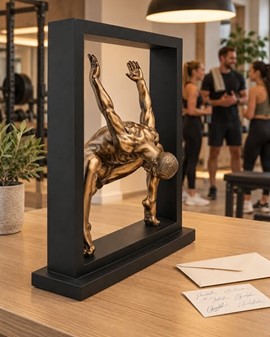 Sportsfigur i Bronze. Eksklusiv gymnastik figur og ultimativ gave