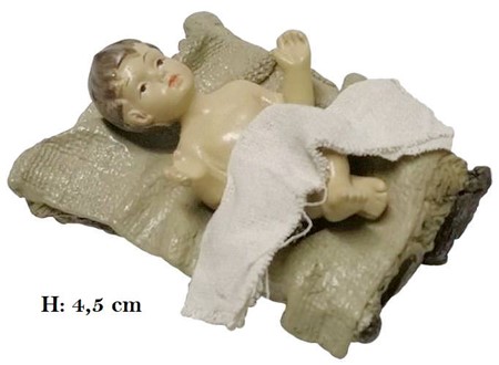 JULEGAVE. Hellige Familie, sæt med 9 stk porcelæn / gips figurer