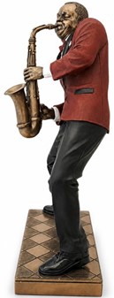 Unik Jazz Saxofonist Figur. Kunst, Passion og Perfekt Gave til Musiker