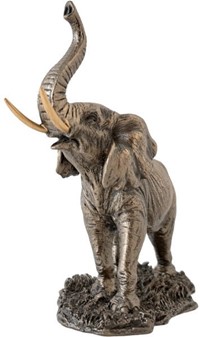 Lille Elefant Figur. Bronze Dekoration – Perfekt Gave til Hjemmet