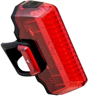 Den ultimative baglygte til cykel. 300° synlighed og lang batteritid