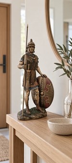 Romersk Legionær Figur i Bronze. Perfekt Gave til Ham og Kontor Pynt