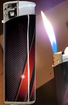 LIGHTERE MED TRYK. Stilfulde Engangslightere med Unikke Mønstre. 5 stk