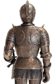 Bronzefigur af Ridder i Rustning. Gaven til Venskab og Styrke