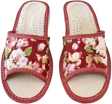 SOMMER SLIPPERS DAME. Billigste, flerfarvede hjemmesko med åben tå