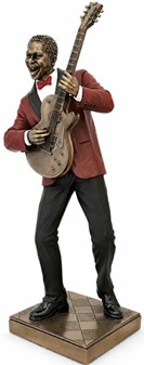 Gave til musikelsker. Eksklusiv Jazz Guitarist Figur med Attitude!
