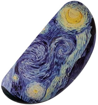 HÅRDT BRILLEETUI. Unik etui med Stjernenatten af Vincent van Gogh