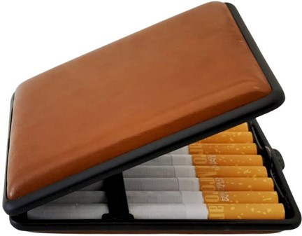 CIGARETETUI LÆDER BILLIG. VOM HOFE kvalitets kunstlæder cigaretetui
