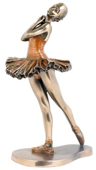 BALLERINA GAVER. Sensationelle figur af ballerina i en rød kjole