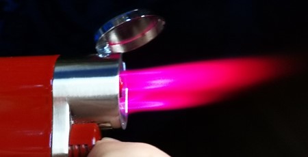 GAVE TIL 30 ÅRS FØDSELSDAG. Super, rød fire-brænder stormlighter