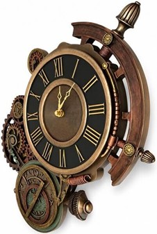 PYNT TIL VÆGGEN. Steampunk astrolabe enestående vægur. Perfekt gave