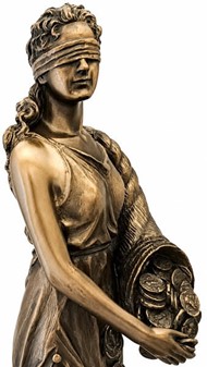Fortuna figur i bronze. Giv lykke i bryllupsgave