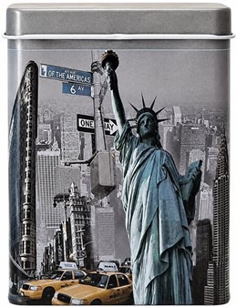 Stilfuldt cigaret etui metal. Sæt med Paris og New York design. 2 stk.