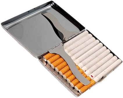 Katte-cigaretetui: Beskyt dine cigaretter med stil. Til 20 cigaretter