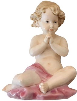 ENGEL FIGUR. Charmerende porcelæn figur. Et symbol på ro og skønhed