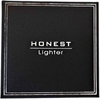 Stormlighter i grå med beige finish - perfekt gave til ham der ryger!
