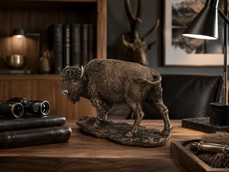 Unik Europæisk Bison Bronzefigur: Den perfekte gave til chefen