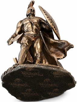 LEONIDAS SKULPTUR. Spartansk kriger og konge - Pynte figur til hjemmet