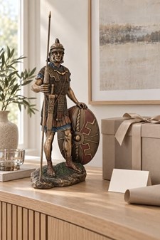 Romersk Legionær Figur i Bronze. Perfekt Gave til Ham og Kontor Pynt