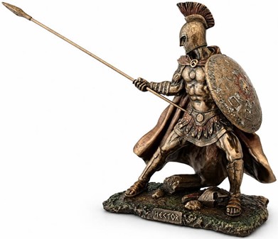 HEKTOR. Figur af modigste trojanske helten, billigt pynt til hjemmet