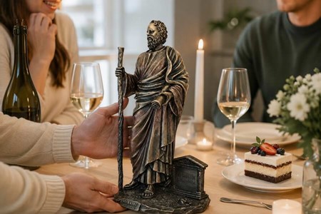 SOKRATES. En unik bronze figur af antikkens største filosof fra Athen