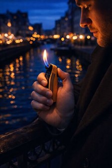 Luksus pibelighter. Driftssikker gas lighter i flot design