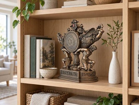 Tidløs Bronze Kaminur. Eksklusiv bryllupsgave og barok kunst i ét