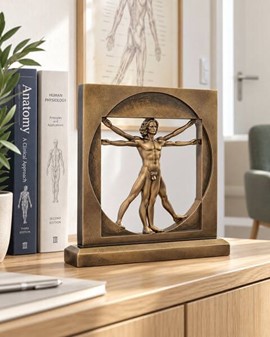 DEKORATION TIL HJEMMET. Figur af Vitruvianske Mand, Leonardo da Vinci