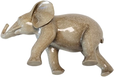 Elegant Granit Elefant Figur. Et symbol på styrke og lykke som gave