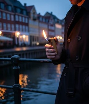 Luksus pibelighter. Driftssikker gas lighter i flot design