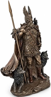 Odin skulptur. En mytologisk figur til hjem og kontor dekoration