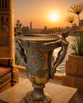 En egyptisk vase fra Veronese. To gudinder og et strejf af evighed!