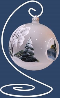 Julepynt. Metal stativ til julekugle med en diameter på 12 til 15 cm