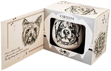 Et charmerende porcelæn krus med raceren hund til ægte hundeelskere