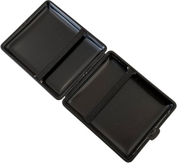 Cigaret Etui Læder i Sort. Eksklusiv Gave til Ham fra Vom Hofe