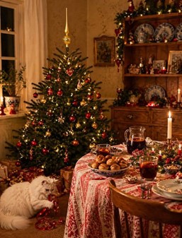 Guld Juletræstop Spir Glas. En tidløs juvel til mange år fremover