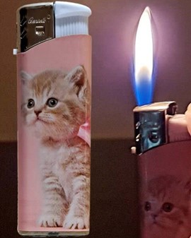 ENGANGSLIGHTERE MED KILLINGER. Smuk og billig engangslighter med motiv