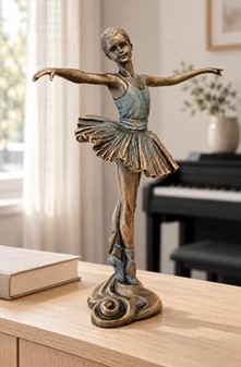 BALLETDANSER FIGUR. Enestående ballerina figur til en gave
