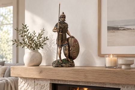 Romersk Legionær Figur i Bronze. Perfekt Gave til Ham og Kontor Pynt