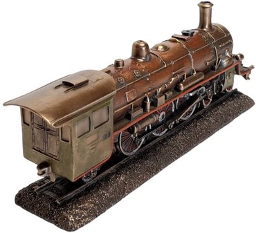 Steampunk Damplokomotiv Figur – En nostalgisk rejse i miniature!