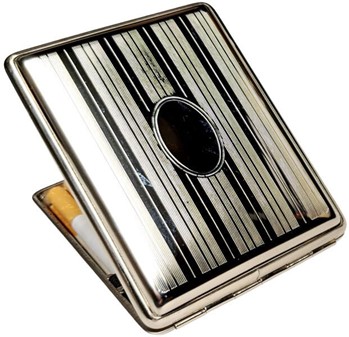 Billige cigaretetuier. Tysk metal cigaretetui til lange cigaretter