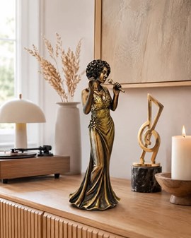 Jazz Diva Figur – En Elegant Gave til Musikelskere og Sangere