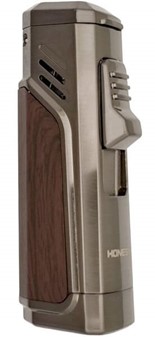 Eksklusiv Cigar Lighter. Tre Jet Flammer - Perfekt Gaveidé i Mahogni