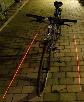 BEDSTE CYKELLYGTER. Billig cykel baglygte med dobbelt laserlys + 5 LED