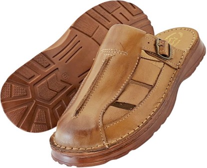 HERRE SANDALER. Moderne, billige sandaler ægte læder med en gummisål