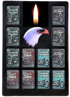 Benzin lighter med retro chopper design – til bikere og eventyrere