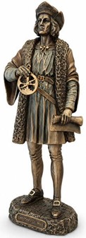 CHRISTOPHER COLUMBUS. Opdageren af Amerika figur. Bolig dekoration