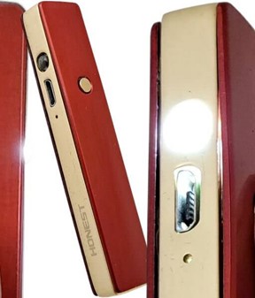 Elegant elektrisk lighter med LED – perfekt gave til hende med stil