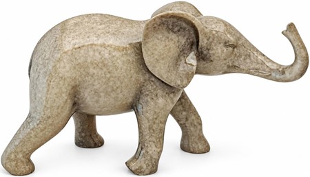 Elegant Granit Elefant Figur. Et symbol på styrke og lykke som gave